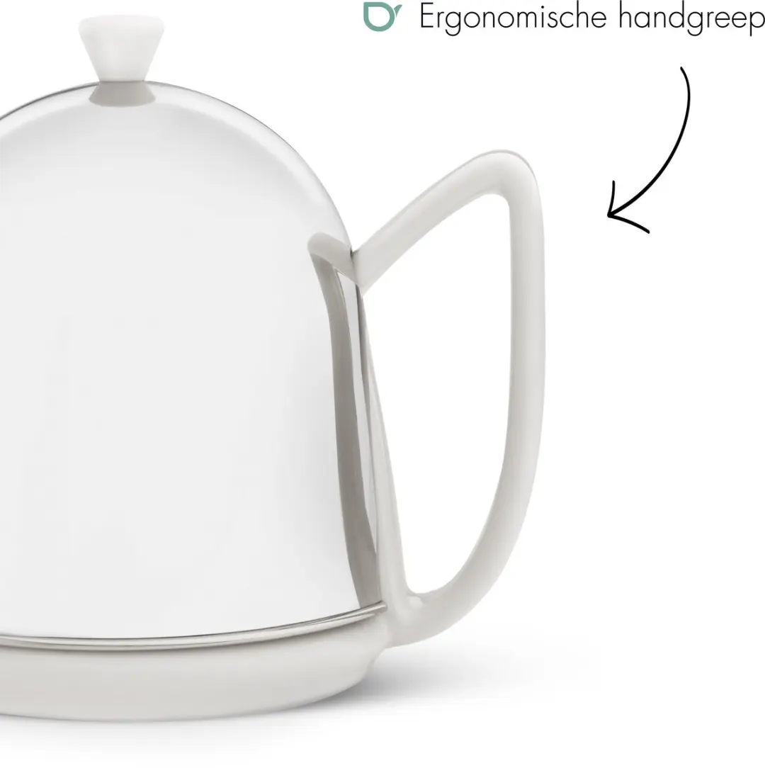 Bredemeijer Cosy Manto Theepot 1.0L - Dubbelwandig - Wit