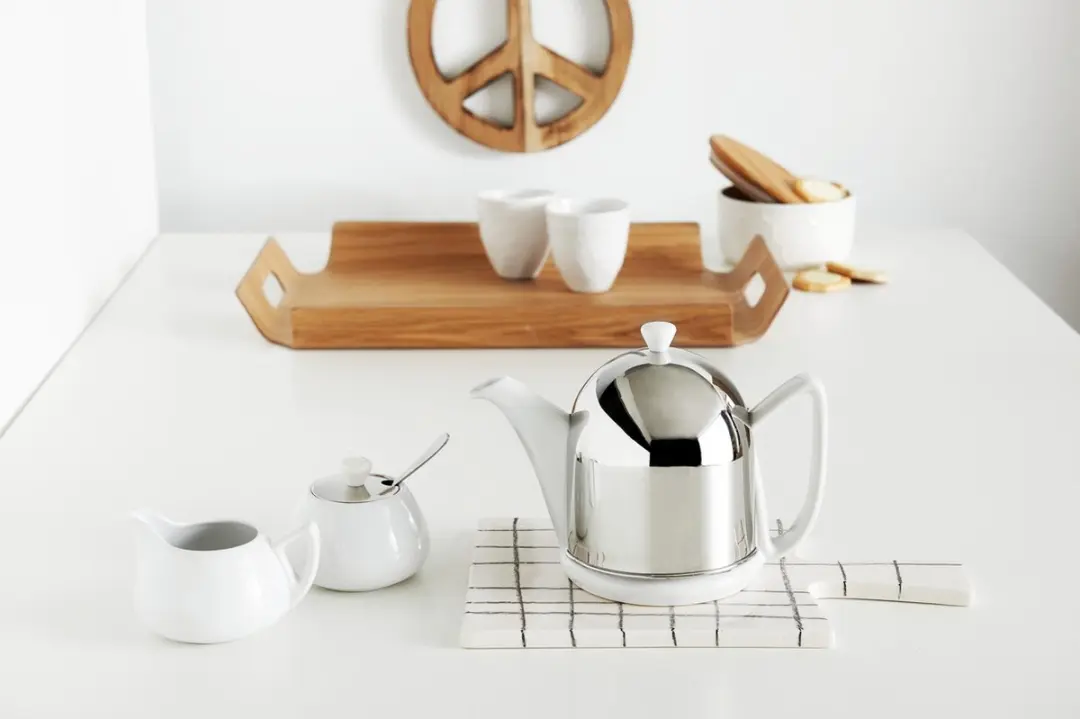 Bredemeijer Cosy Manto Theepot 1.0L - Dubbelwandig - Wit