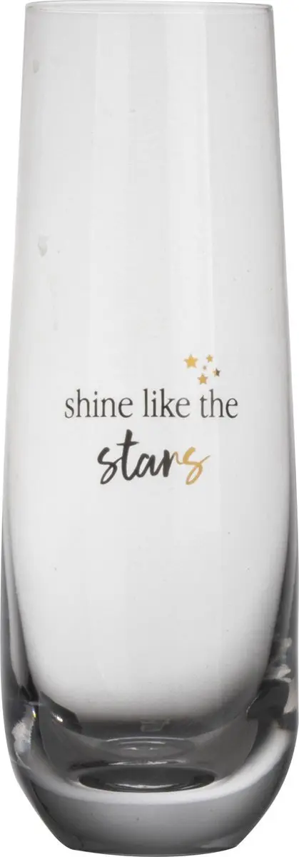 Gusta Glazen met Tekst 280ml - Kerst - Ø16,7cm - 2 Stuks