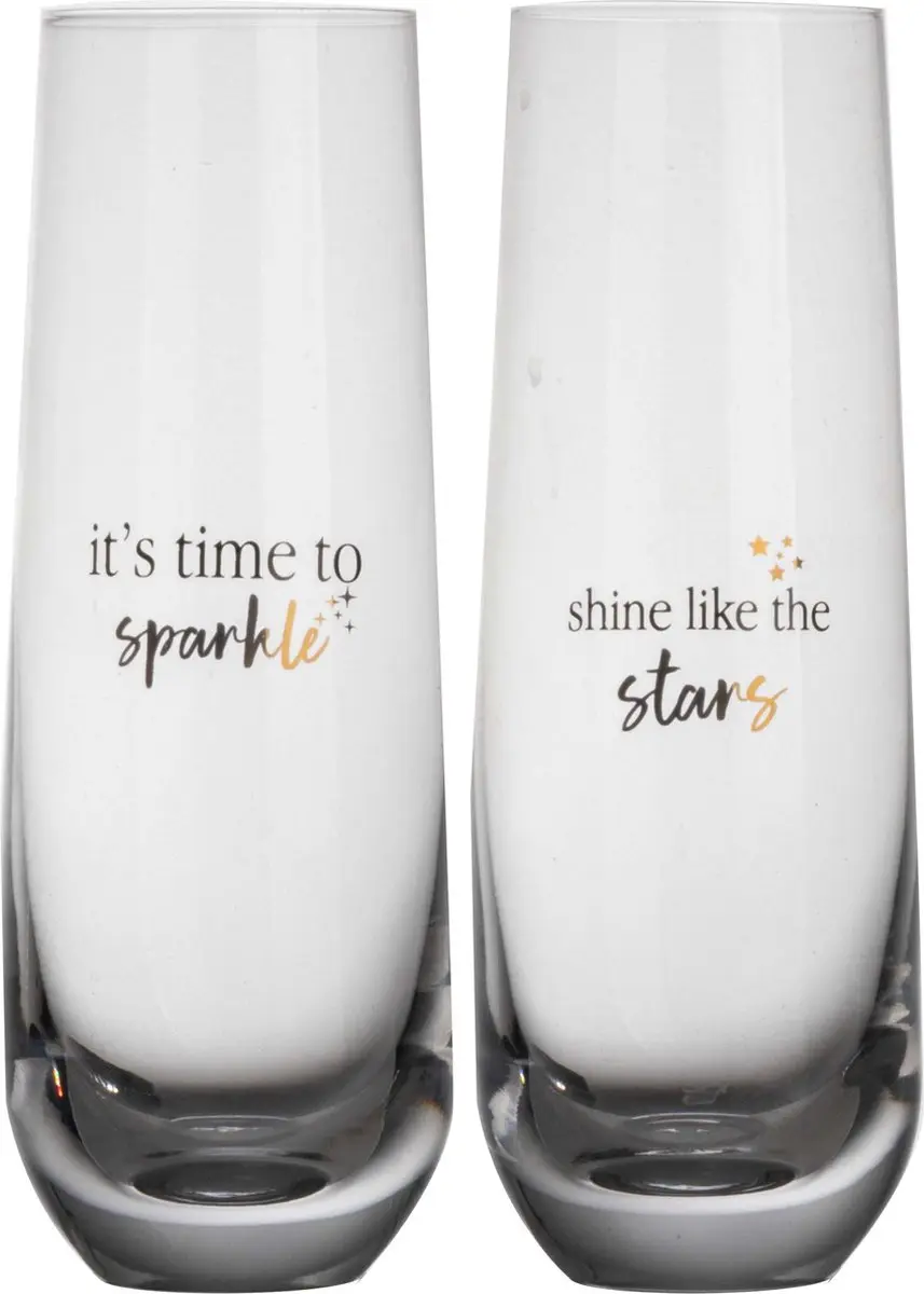 Gusta Glazen met Tekst 280ml