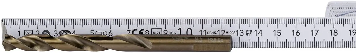 Milwaukee Metaalboren HSS-G Cobalt DIN 338 - 10 Stuks 4932373353
