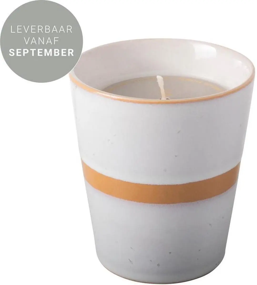Gusta Koffiemok met Kaars - Oranje - Keramiek