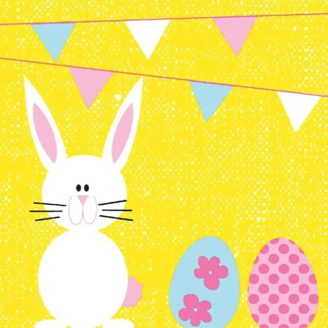 Duni Bunny & Eggs Servetten 3-laags 33x33cm