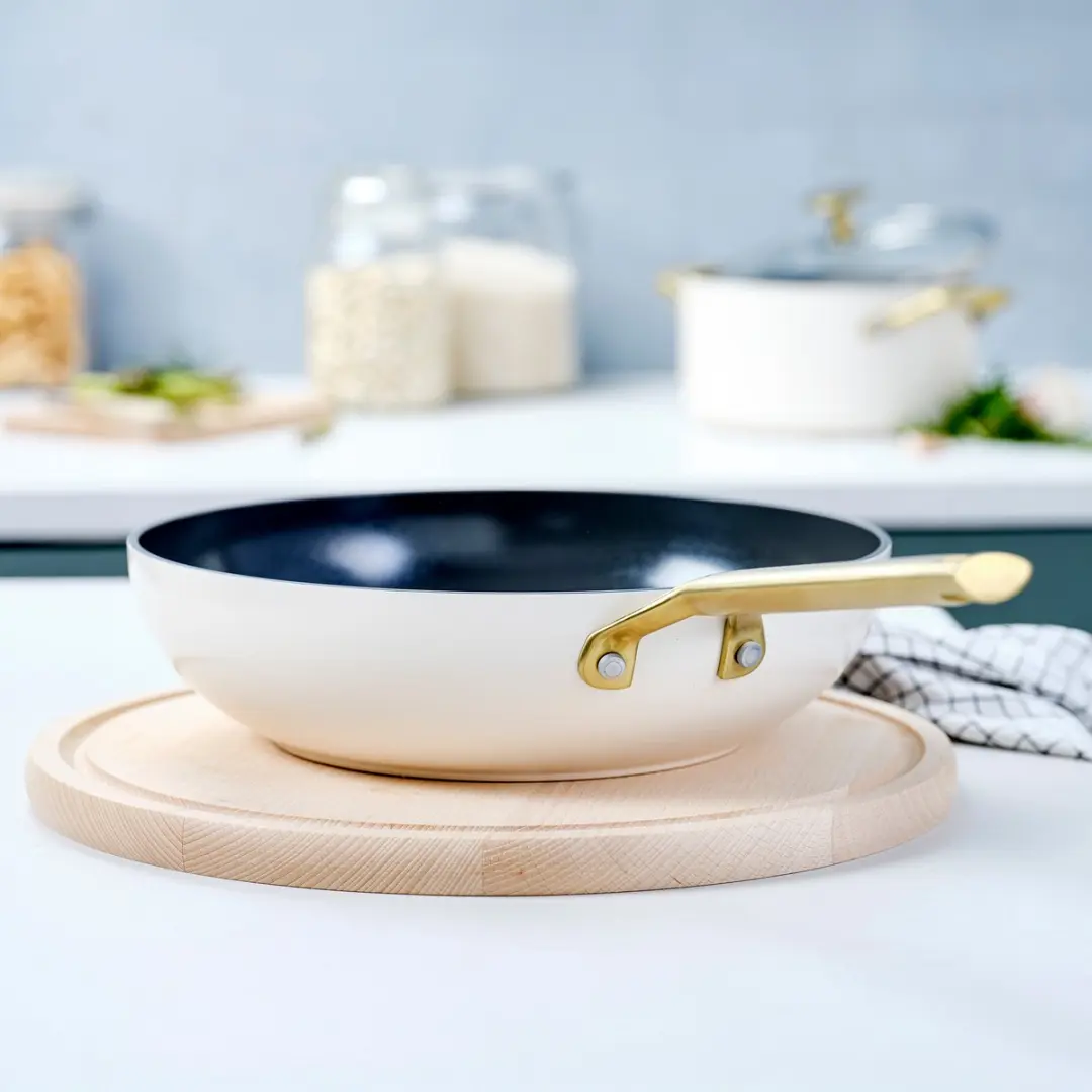 BK Sublime Wokpan 28cm - 3.7L - Crème