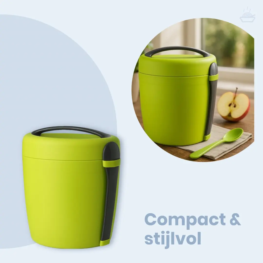 Gusta Luxe Lunchbox 1,5L - 2 Vakken - Groen