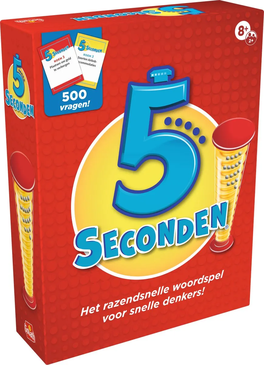 Goliath 5 Seconds Kaartspel - 3-6 Spelers - MPN 935525