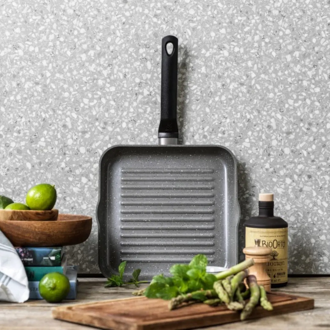 BK Granite Ceramic Grillpan 26cm - Inductie - Grijs