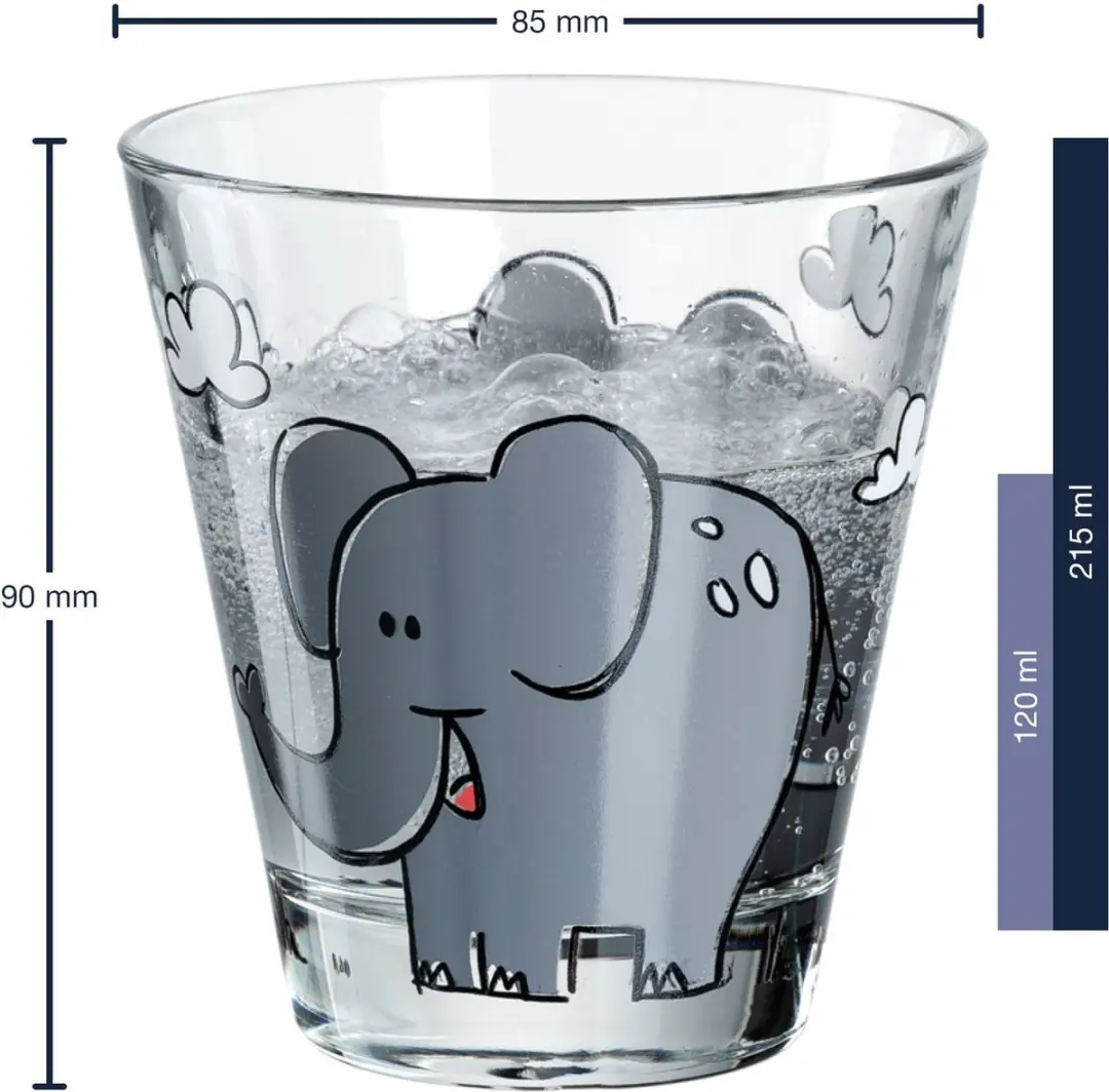 Leonardo Kinderglas Set Bambini Olifant 215ml - 3-delig