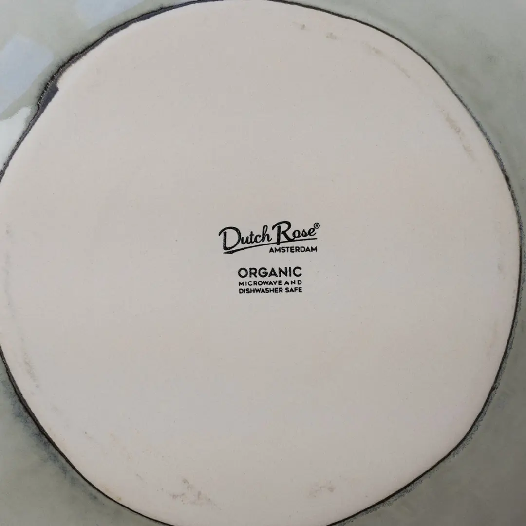Dutch Rose Organic Borden Set 4 Stuks - Ø26,5cm - Creme