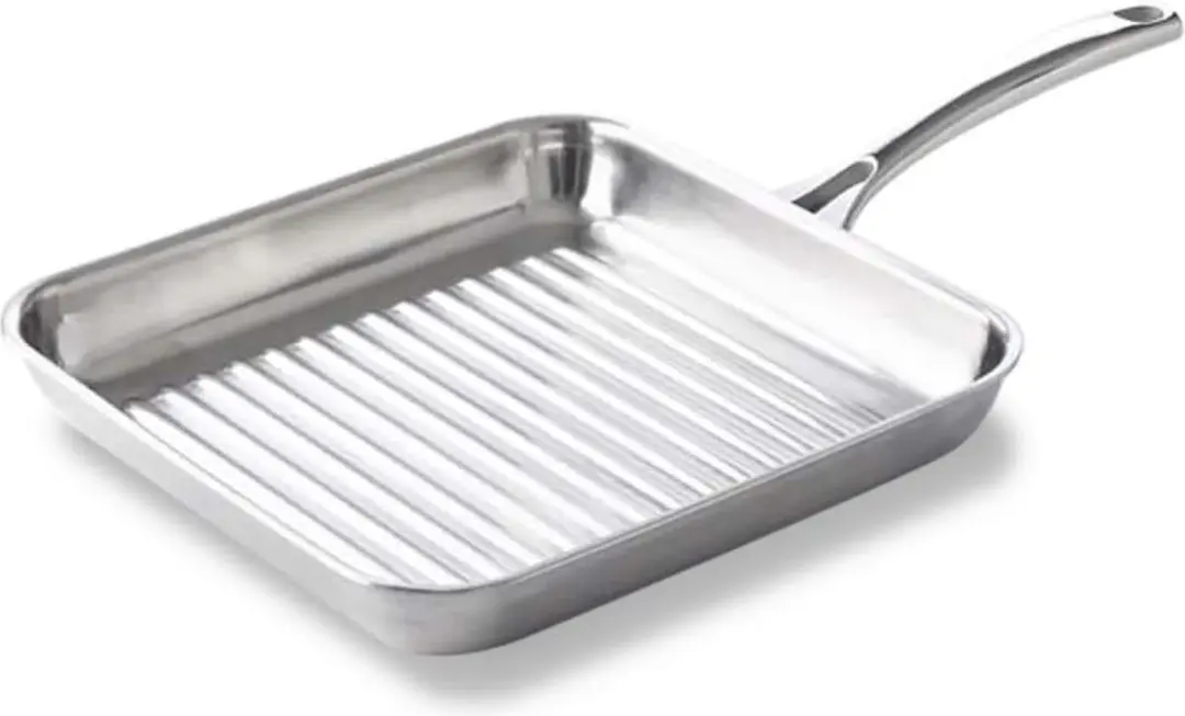 BK Superior Triply Grillpan 28 cm - Zilver - afbeelding 6 van 6