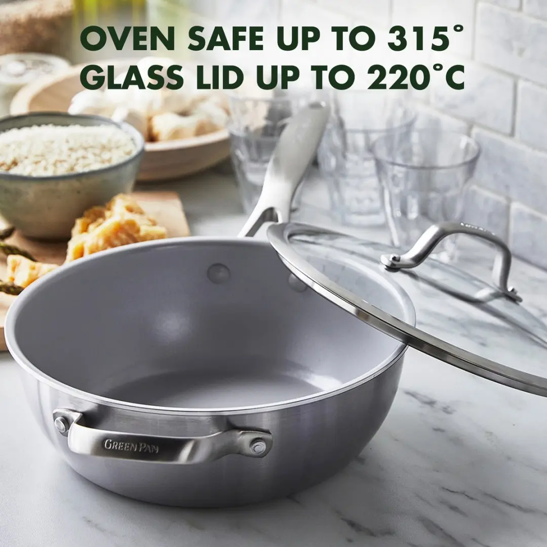 GreenPan Venice Pro Evershine Chef's Pan 24cm - 3.4L - Zilver