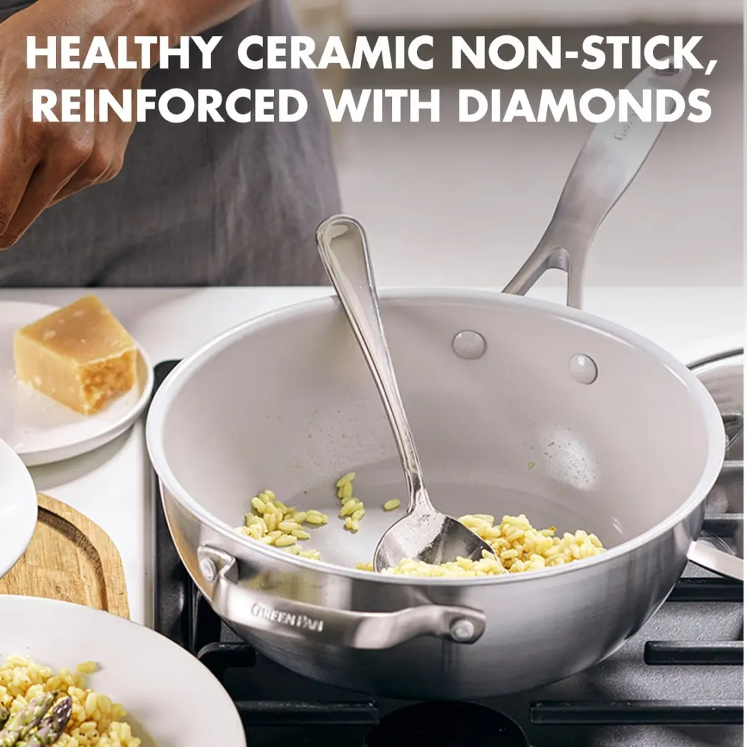 GreenPan Venice Pro Evershine Chef's Pan 24cm - 3.4L - Zilver