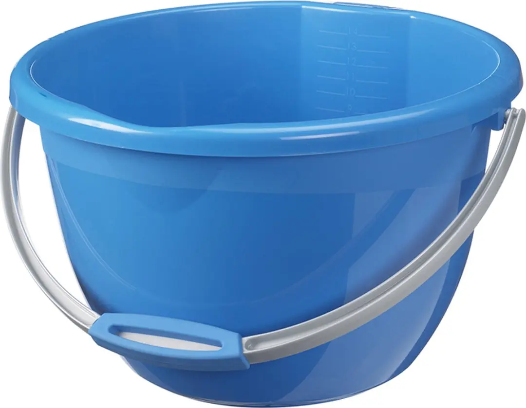 Sunware Water-line Totte Emmer 14L - Blauw - Set van 4