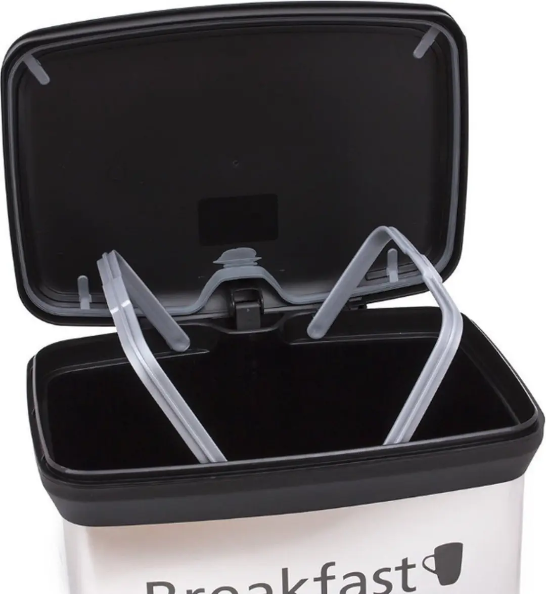 Curver Prullenbak 50L - 39x29x73cm - Zilver