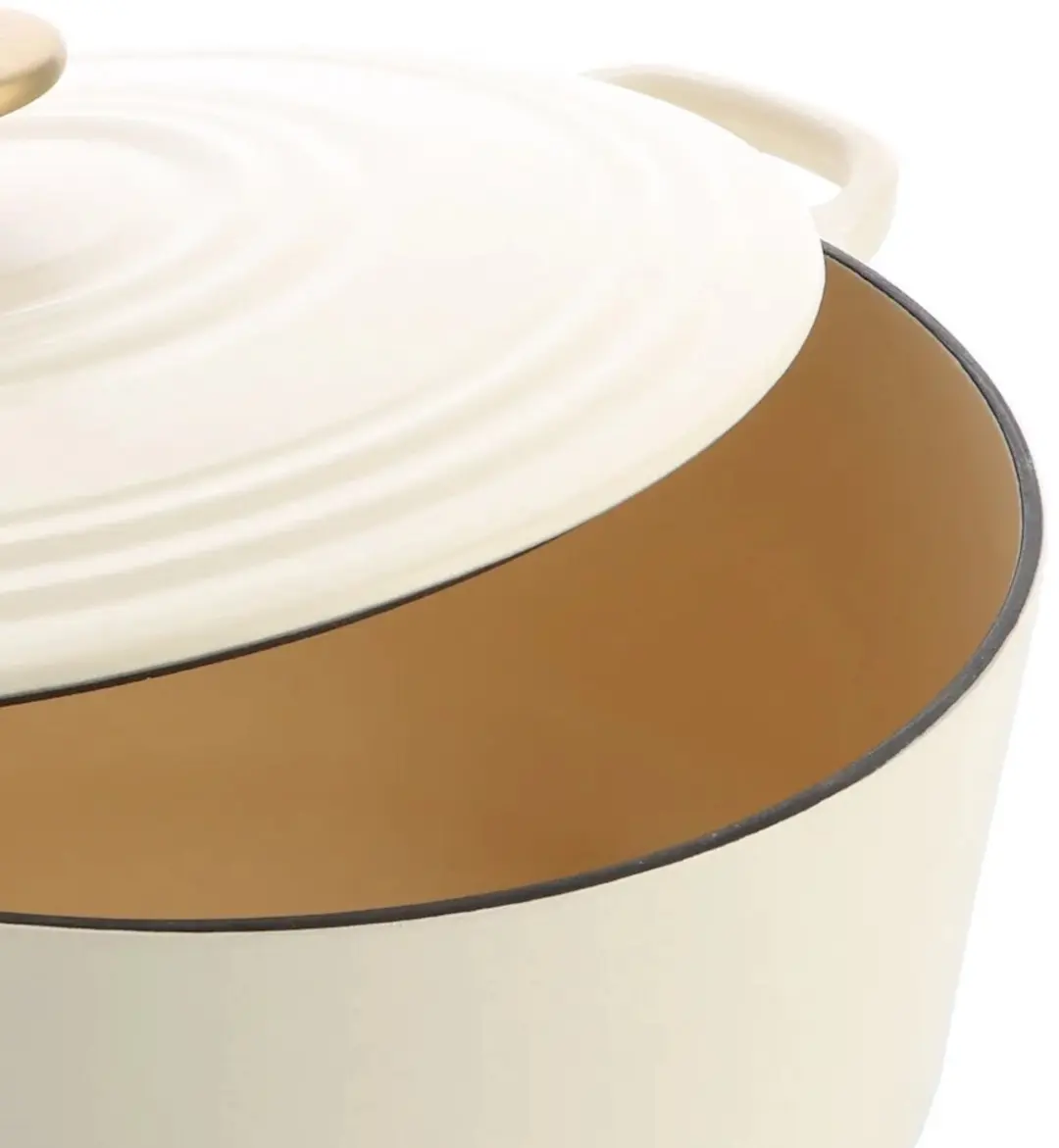 BK Bourgogne Braadpan Gietijzer 28cm - Cream White