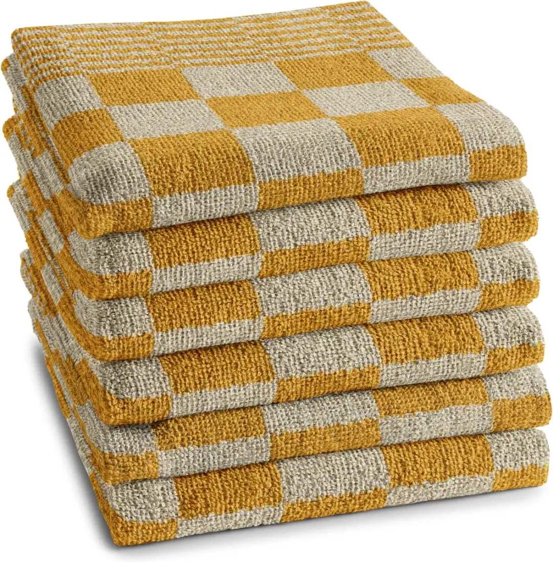 DDDDD Barbeque Keukendoeken - 6 Stuks 50x55cm - Oker