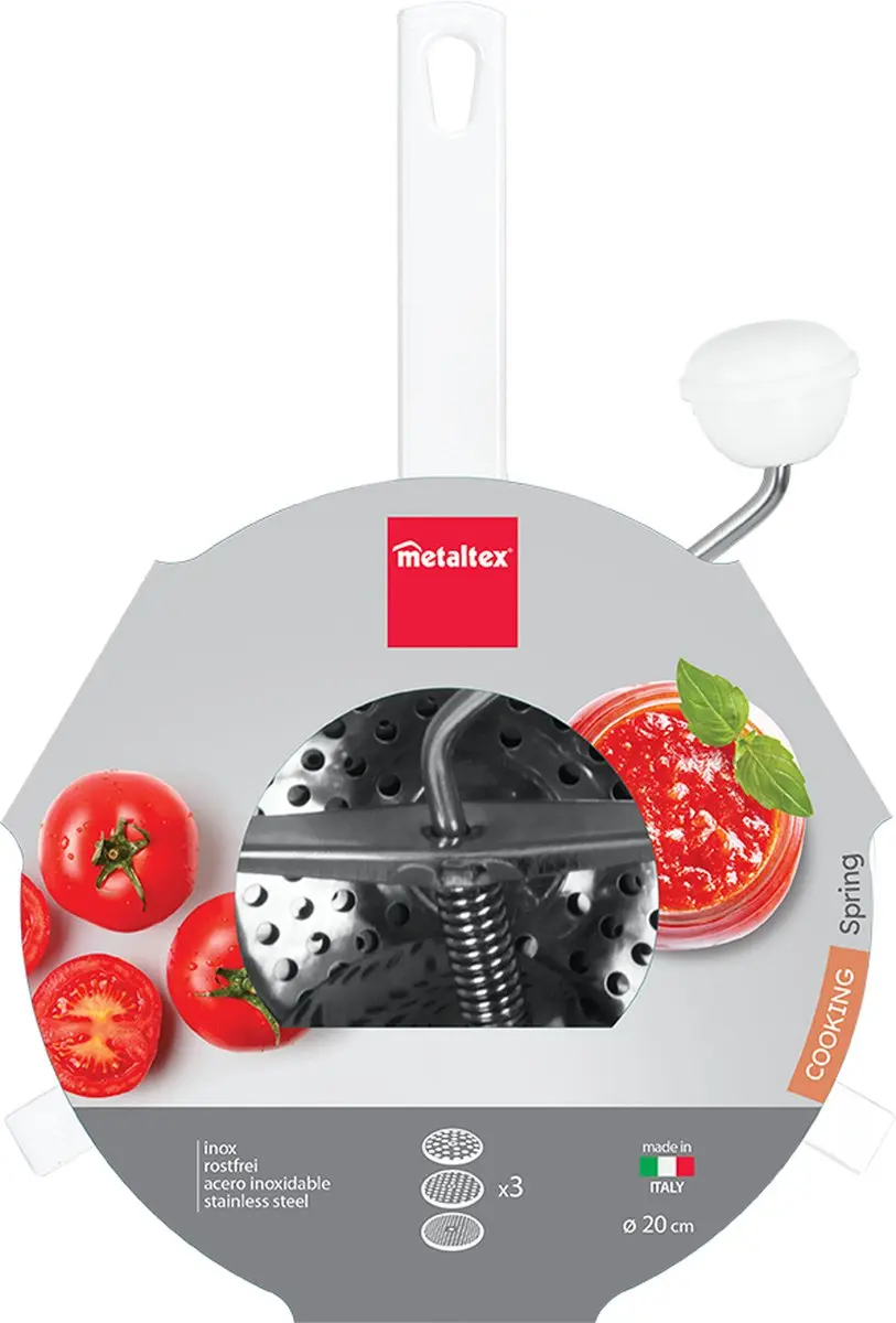Metaltex Passeerzeef 20cm - 3 Bladen - Groen