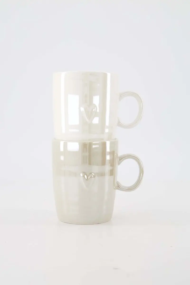 Zusss Cadeauset Theemokken Hartje Parelmoer