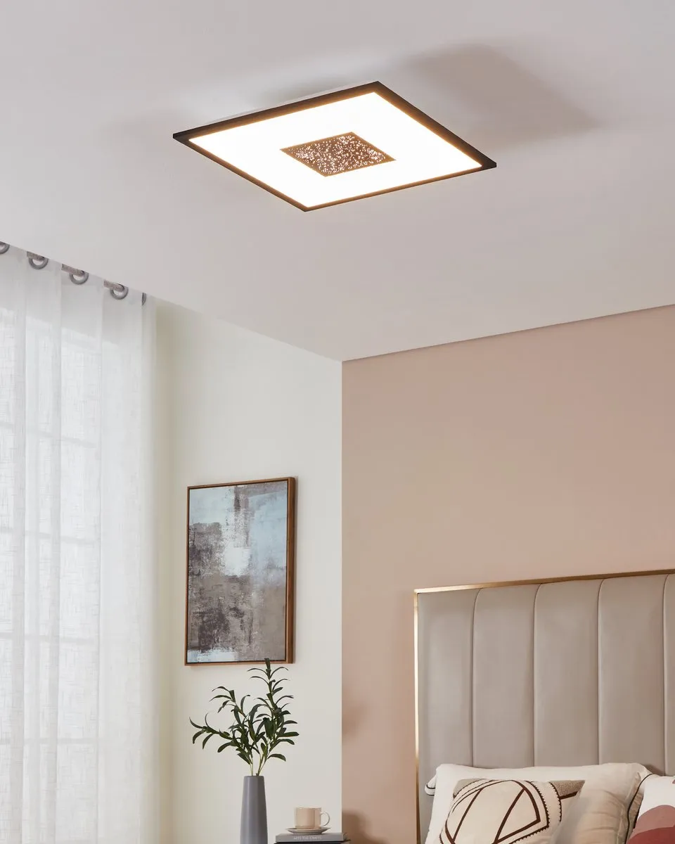 Eglo Marmorata Plafondlamp 44,5cm - Zwart/Wit - afbeelding 6 van 6