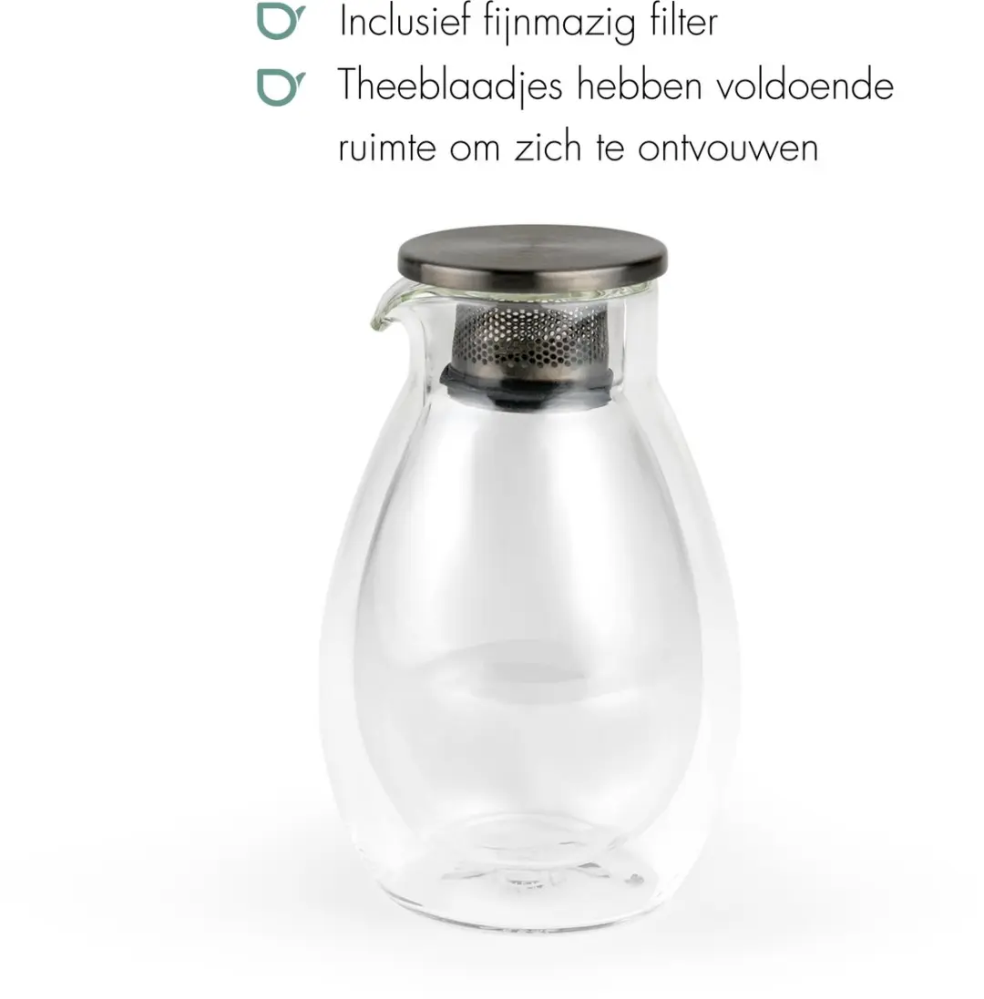 Bredemeijer Teamaster Dubbelwandig 200ml - Theepot Glas - Transparant