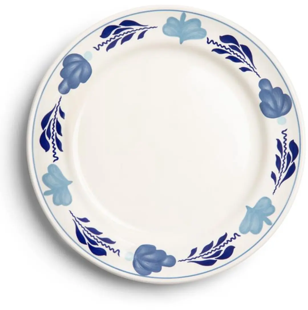 Royal Boch Boerenblauw Plat Bord 25,5cm - 6 Stuks