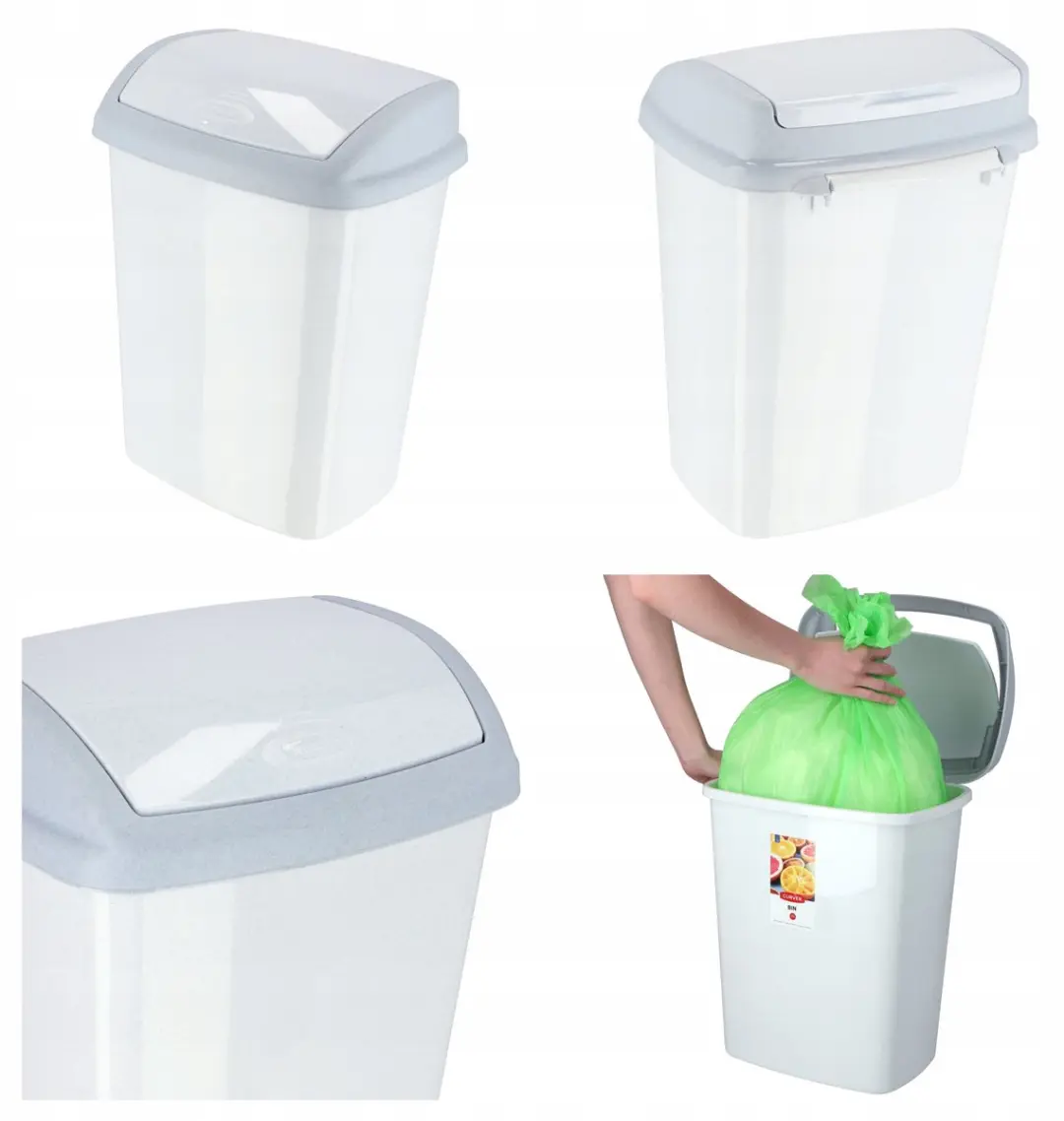 Curver Dominik Prullenbak 25L - Marmorkleur