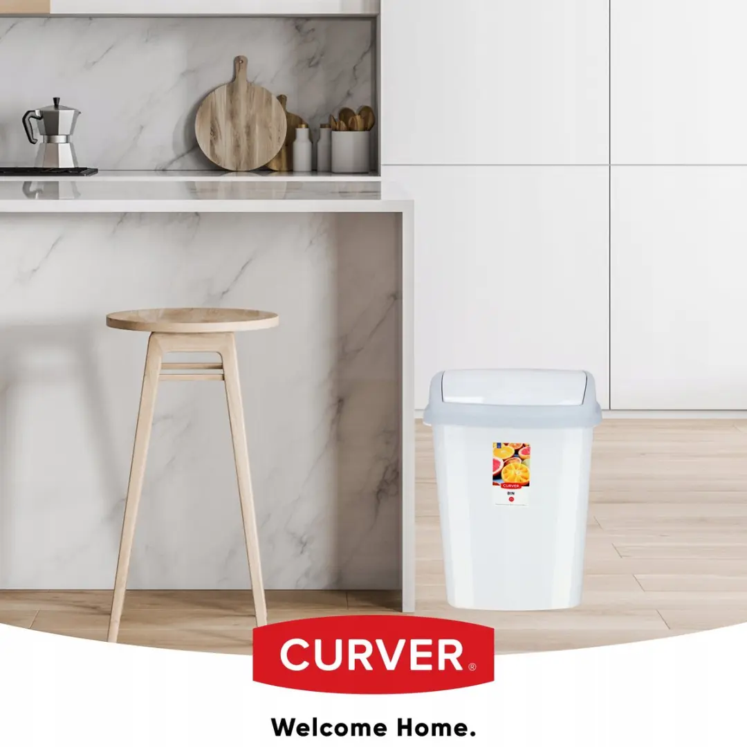 Curver Dominik Prullenbak 25L - Marmorkleur