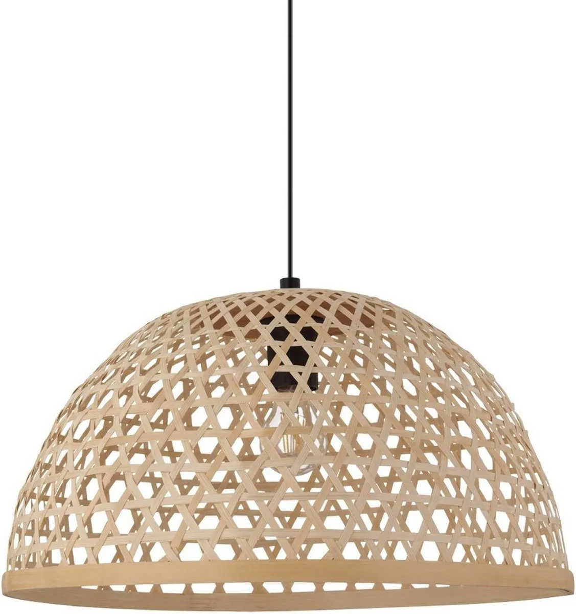 Eglo Claverdon Hanglamp Ø49,5cm - Zwart/Bruin
