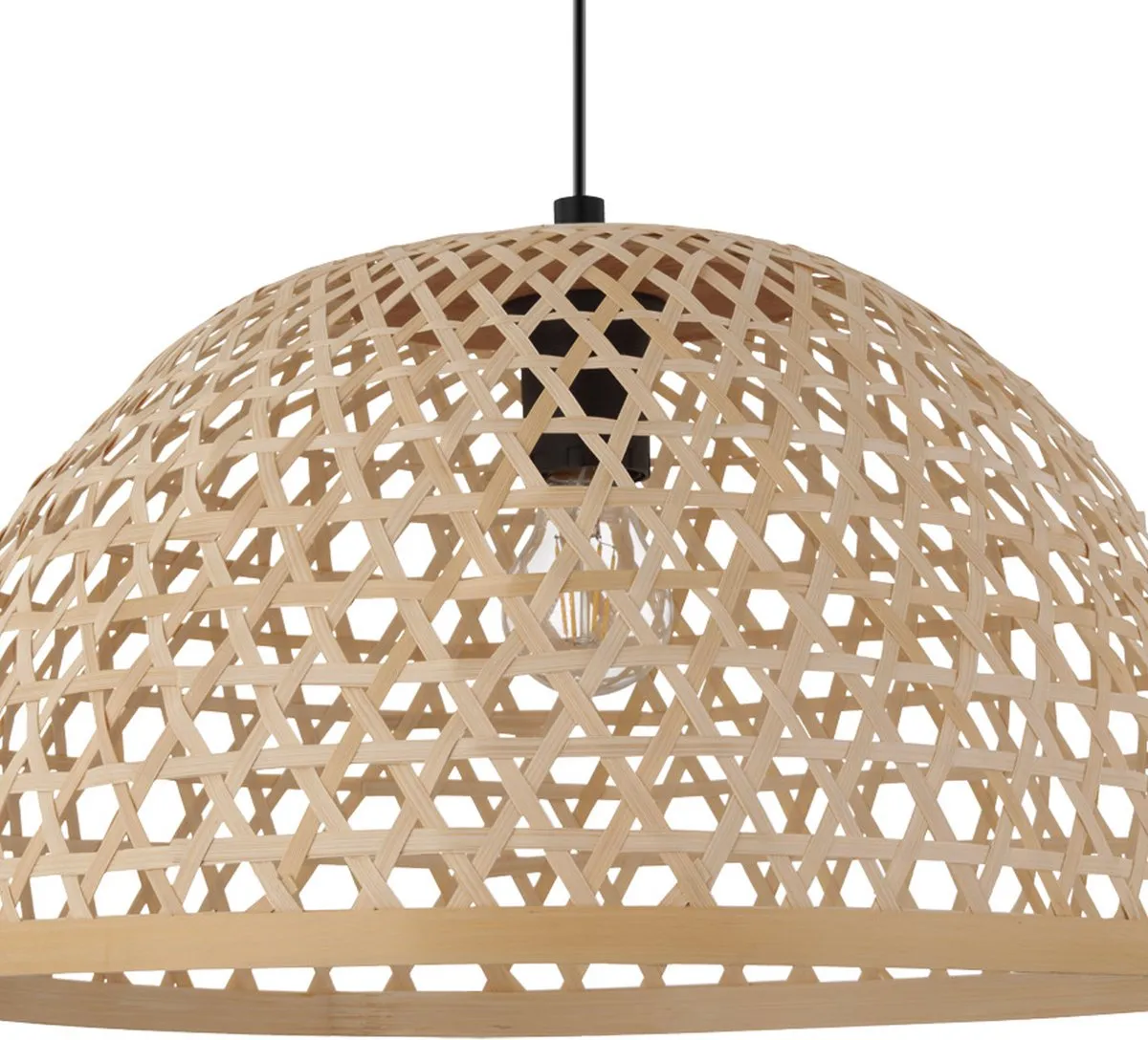 Eglo Claverdon Hanglamp Ø49,5cm - Zwart/Bruin