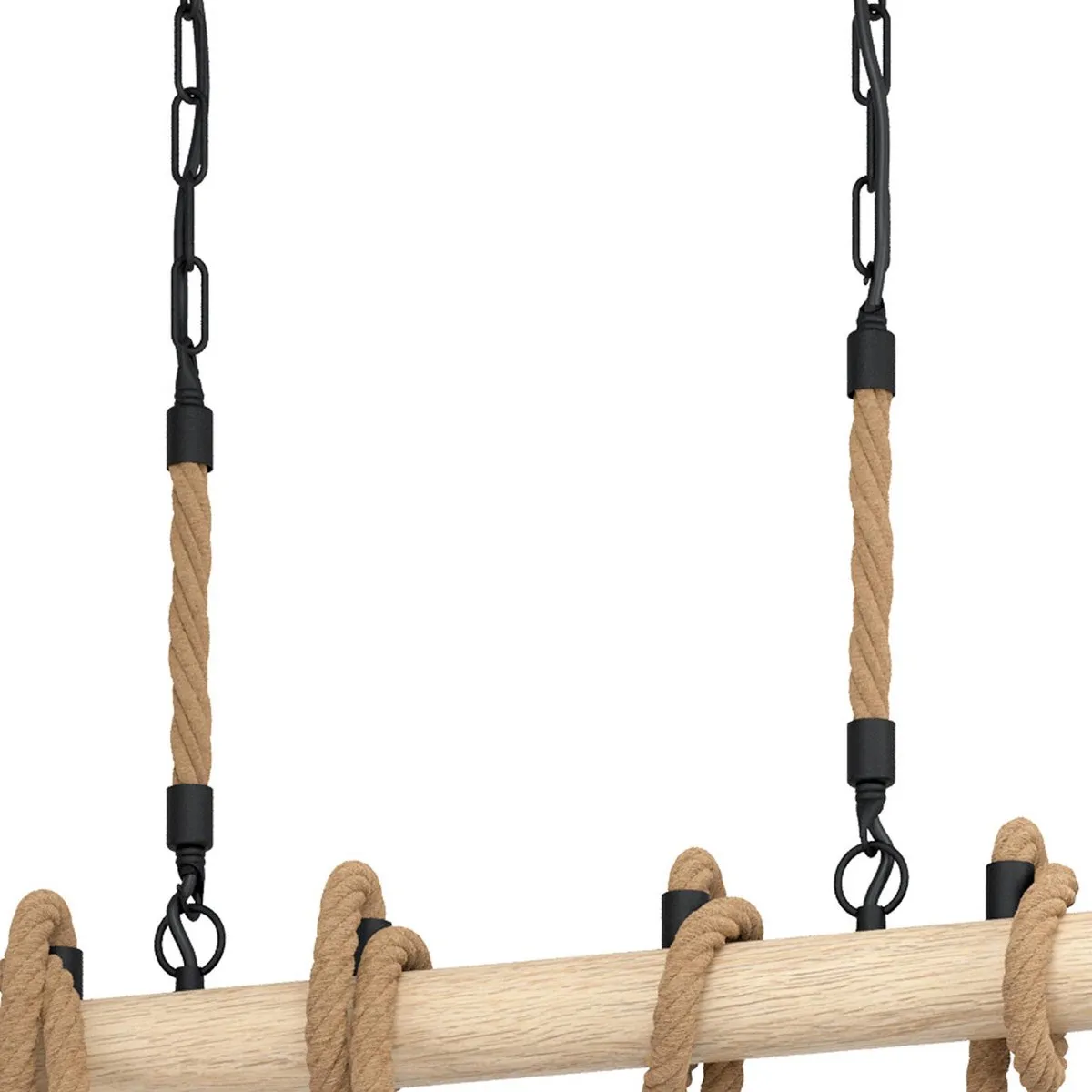 Eglo Youngstown Hanglamp E27 - 6 Lichtpunten - Zwart/Bruin