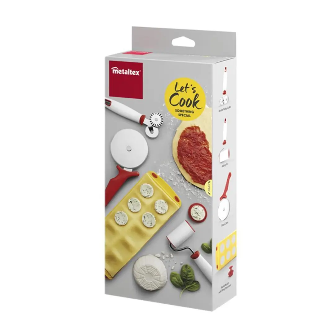 Metaltex Deko Food Line Pasta & Pizza Set