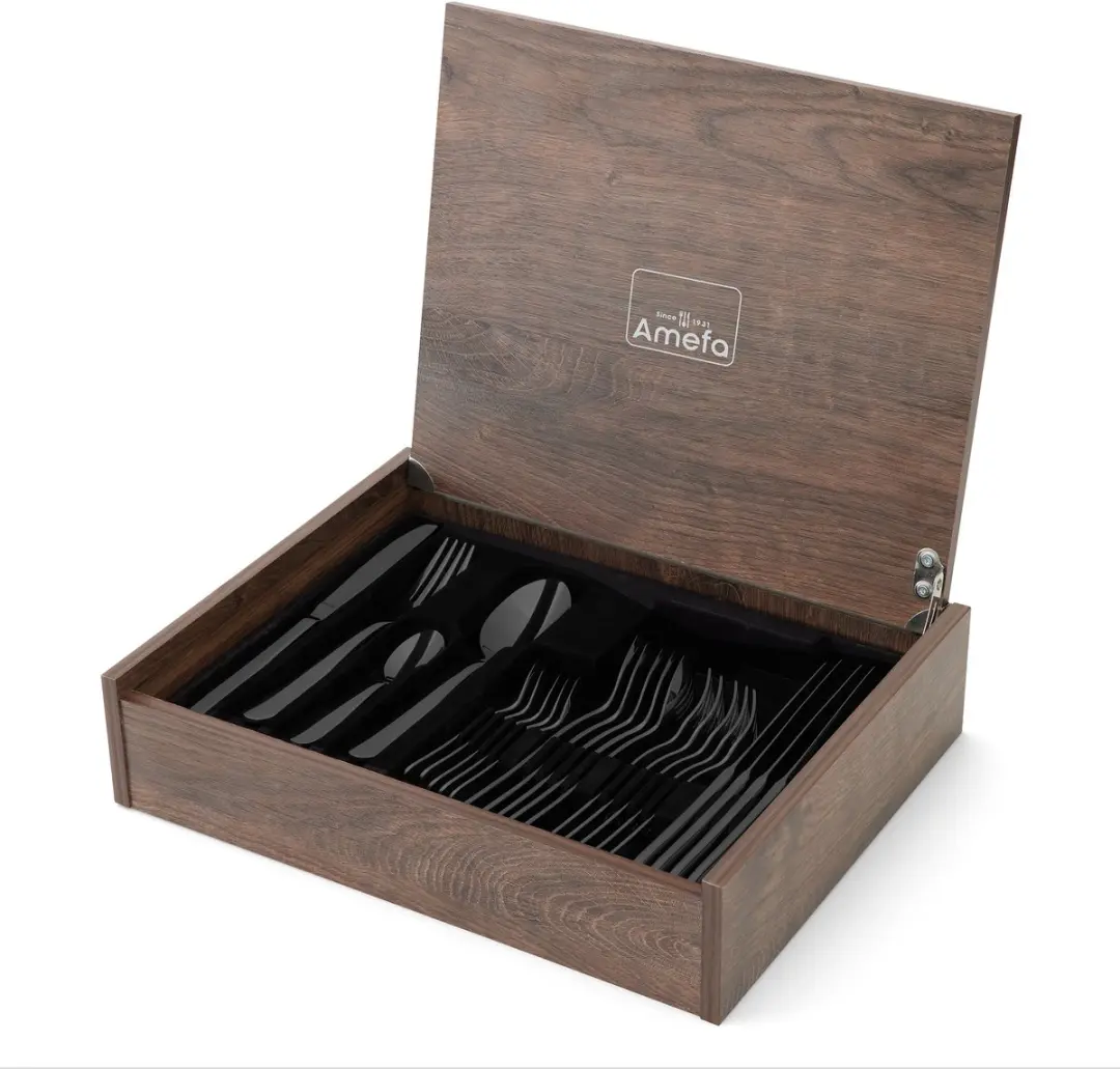 Amefa Oxford Bestekset 24-delig - 6 Personen - Zwart