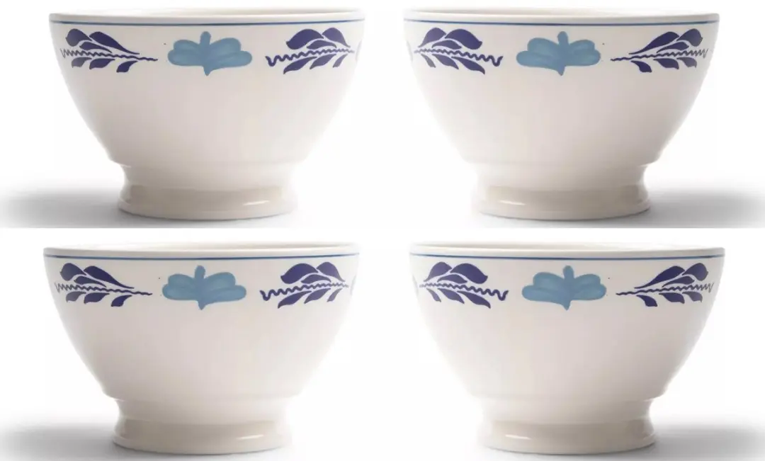 Royal Boch Boerenblauw Kom 16cm - 4 Stuks