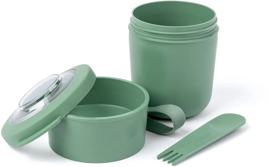 Amuse Tylla Duo Sage Lunchbox 0.6L - 2 Vakken - Groen - afbeelding 6 van 6