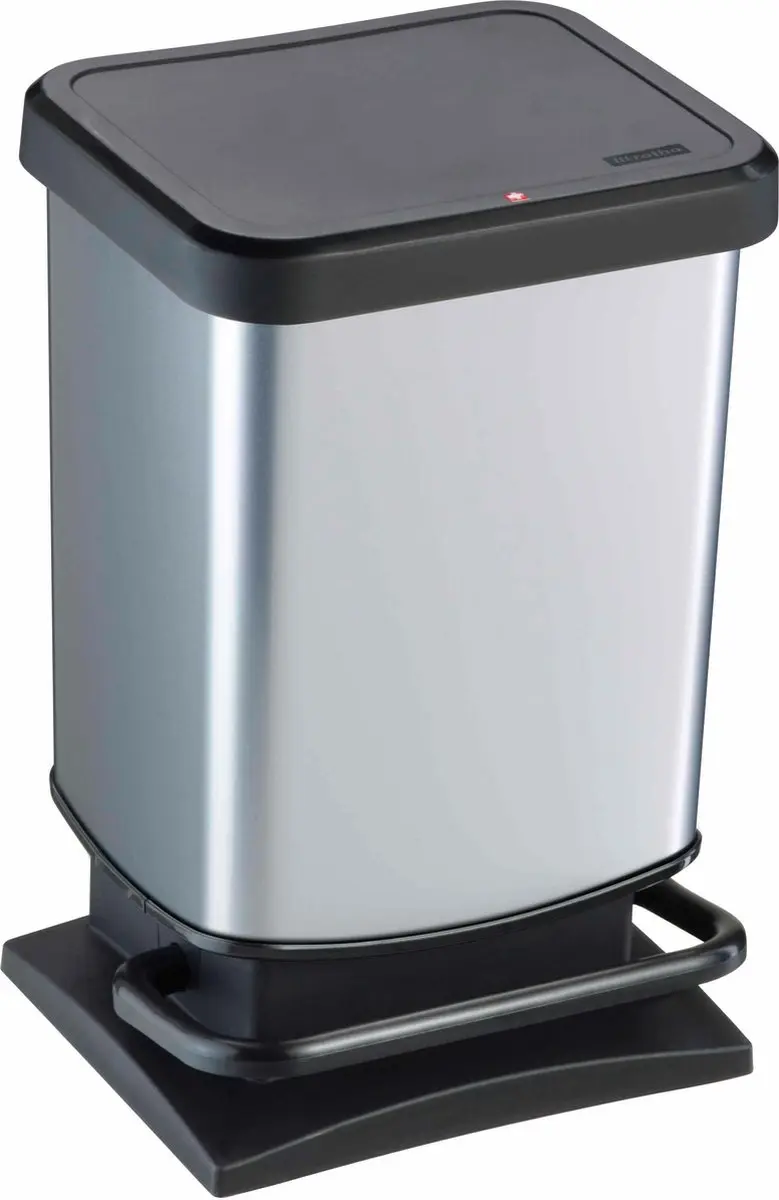Rotho Paso Pedaalemmer 20L - Zilver Metallic