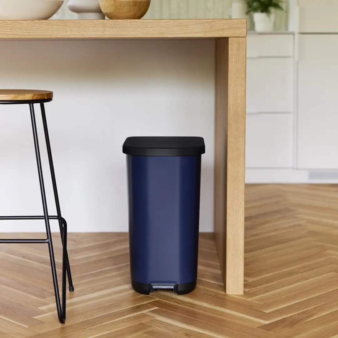 Rotho Ribo Blue Vuilnisemmer 35L - Blauw - afbeelding 3 van 6