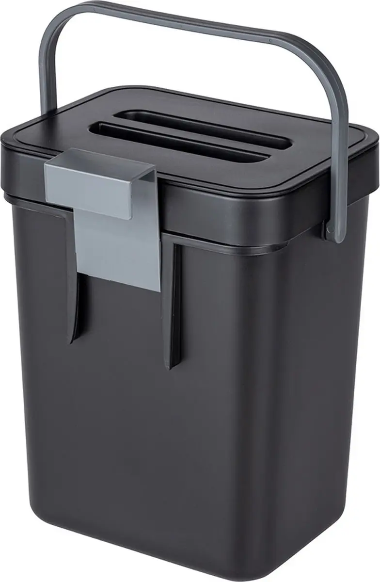 Wenko Tago 55027100 Afvalbak - 5L Zwart - afbeelding 6 van 6