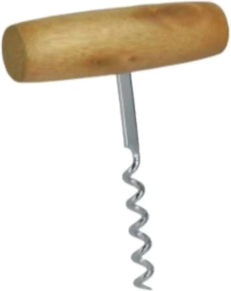 Metaltex Kurkentrekker Hout/RVS 10,5cm - Zilver