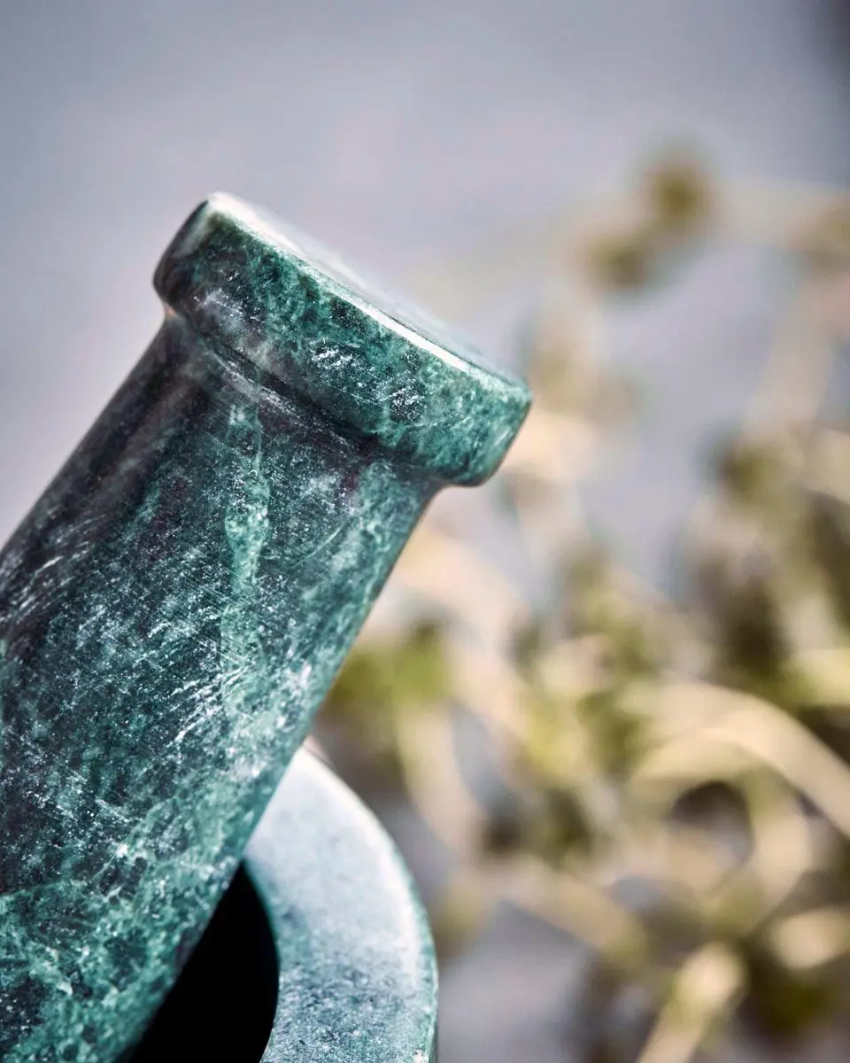 House Doctor Vijzel met stamper Arb 10cm - Groen
