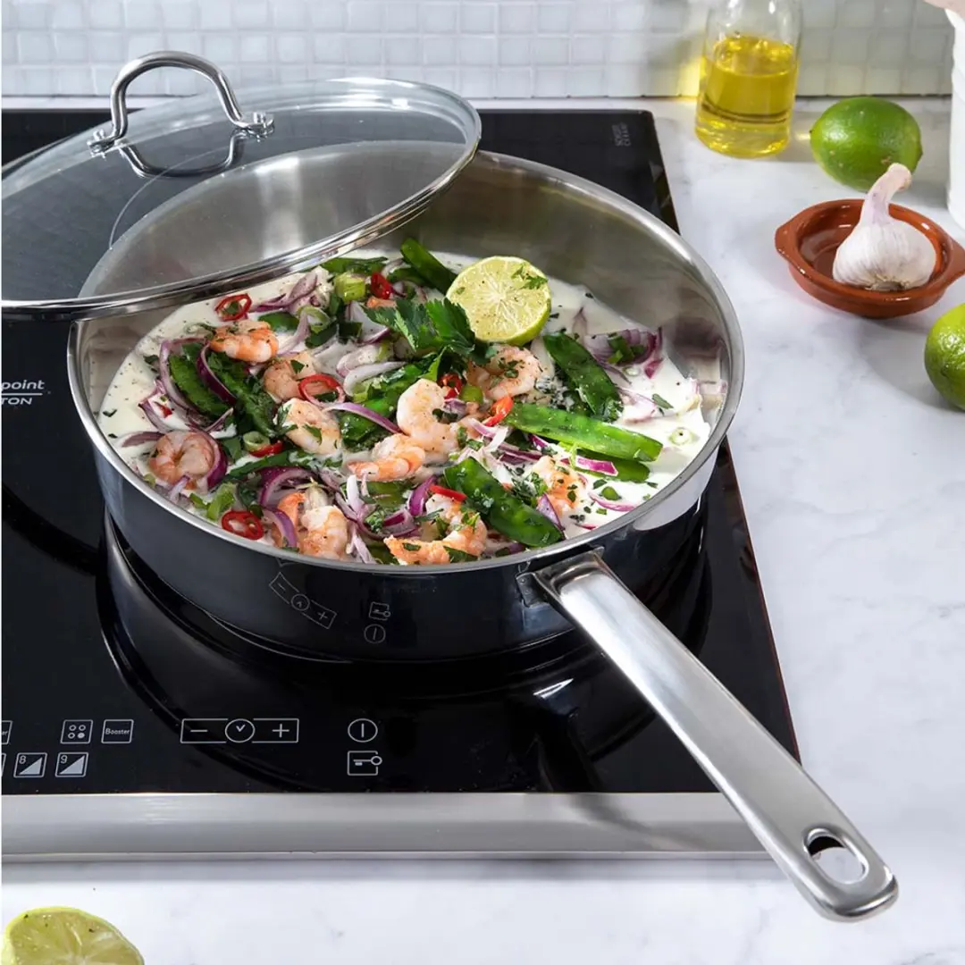 BK Bright Skillet 28cm - 3.8L - Zilver