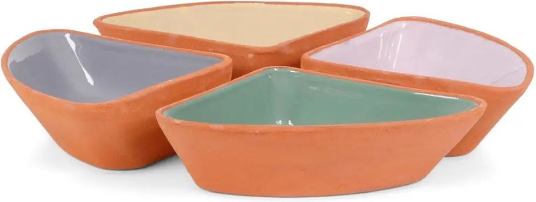 Senza Terracotta Triangel Schaaltjes