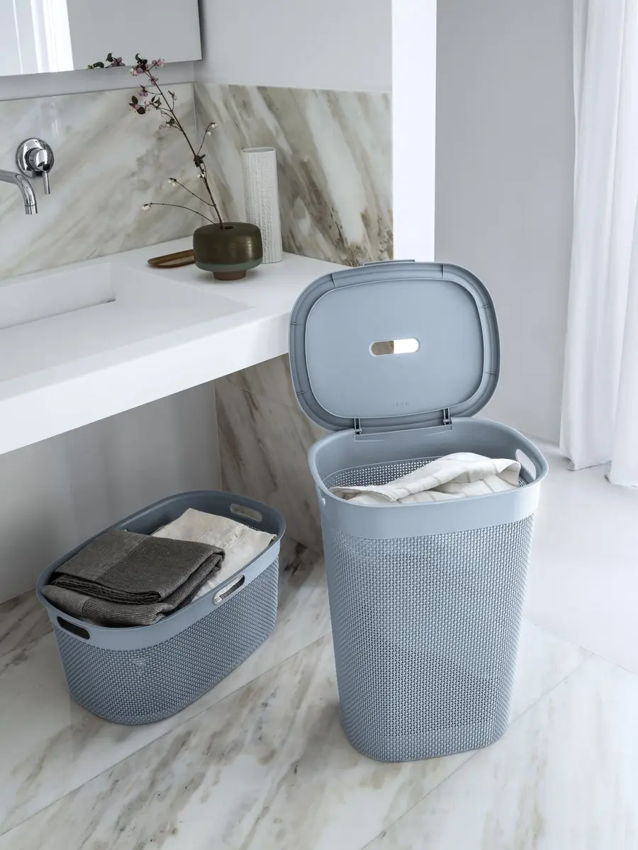 Curver Filo Wasmand 55L - 2 Stuks - Blauw - afbeelding 6 van 6
