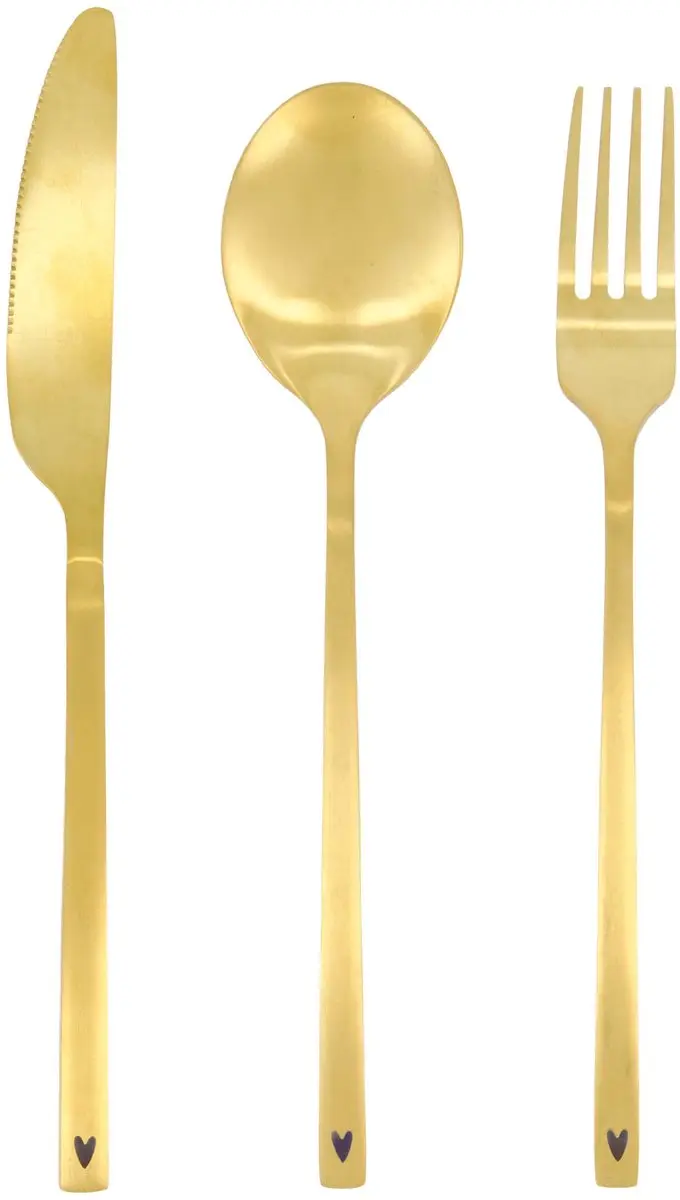 Zusss Bestekset 3-delig - Gold
