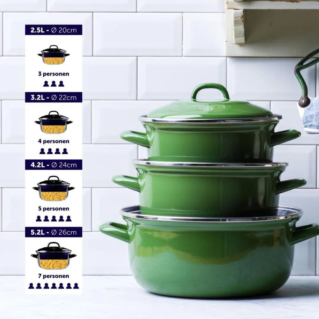 BK Indigo Stoofpot 24cm - 4,22L - Groen