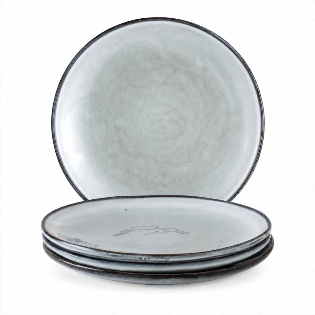 Dutch Rose Organic Borden Set 4 Stuks Ø26,5cm