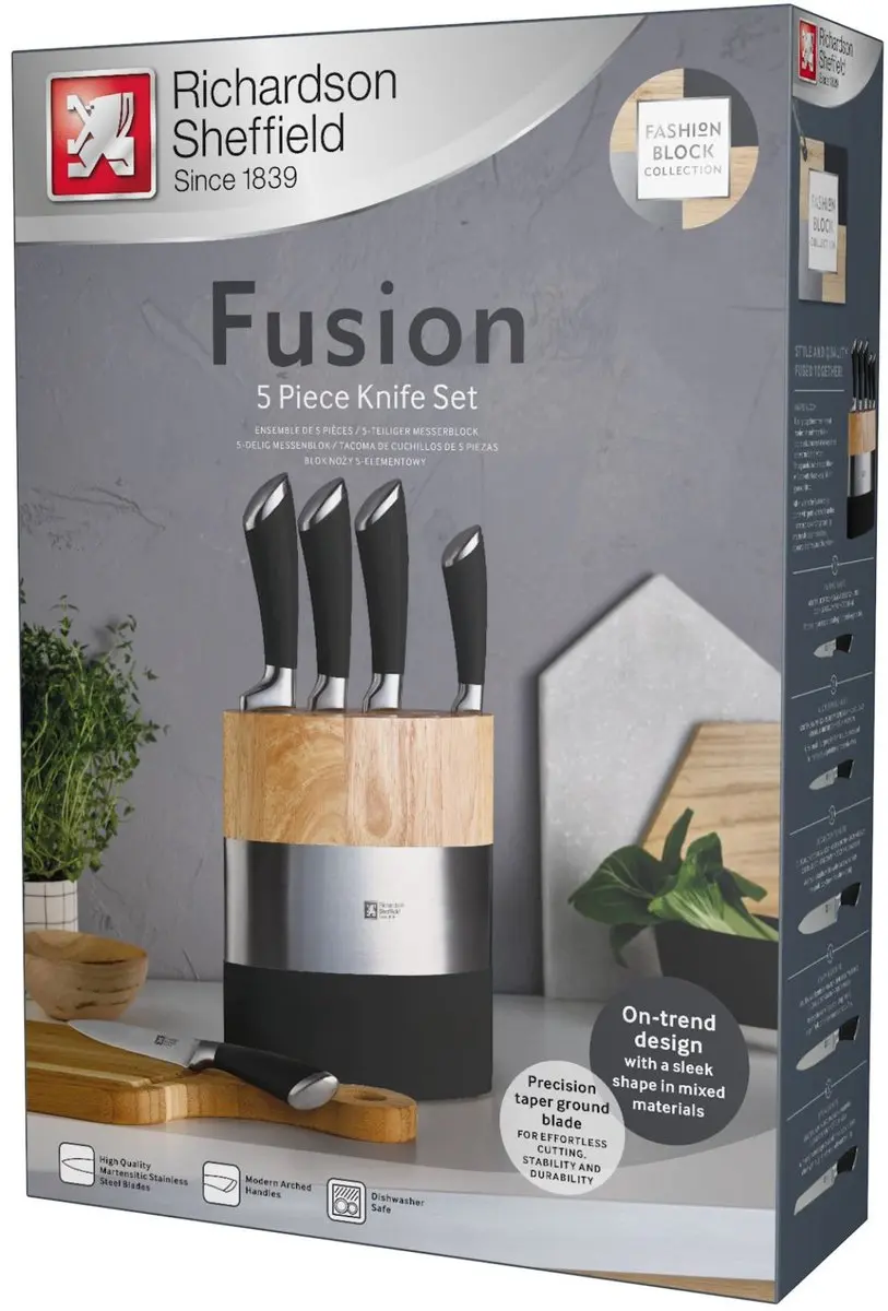 Richardson Sheffield Fusion Messenblok 5-delig - 6 Stuks