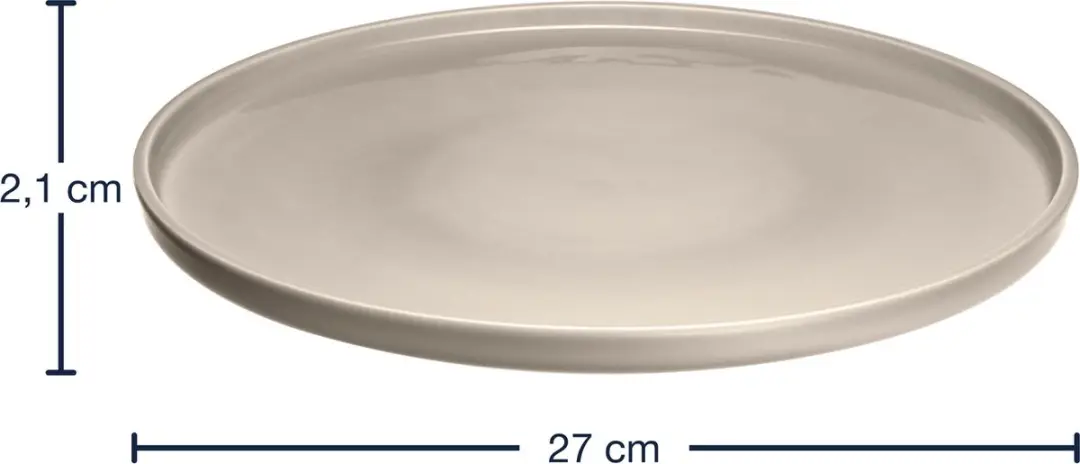 Leonardo Roma Bord 27cm - Beige - Set van 6