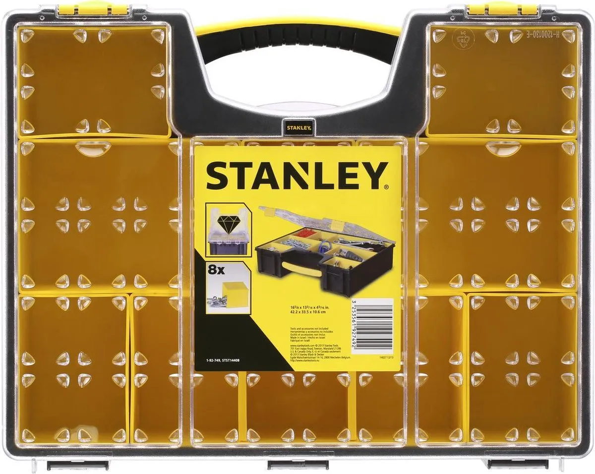Stanley Organizer Pro 1-92-749 8-Vaks - 12 Stuks
