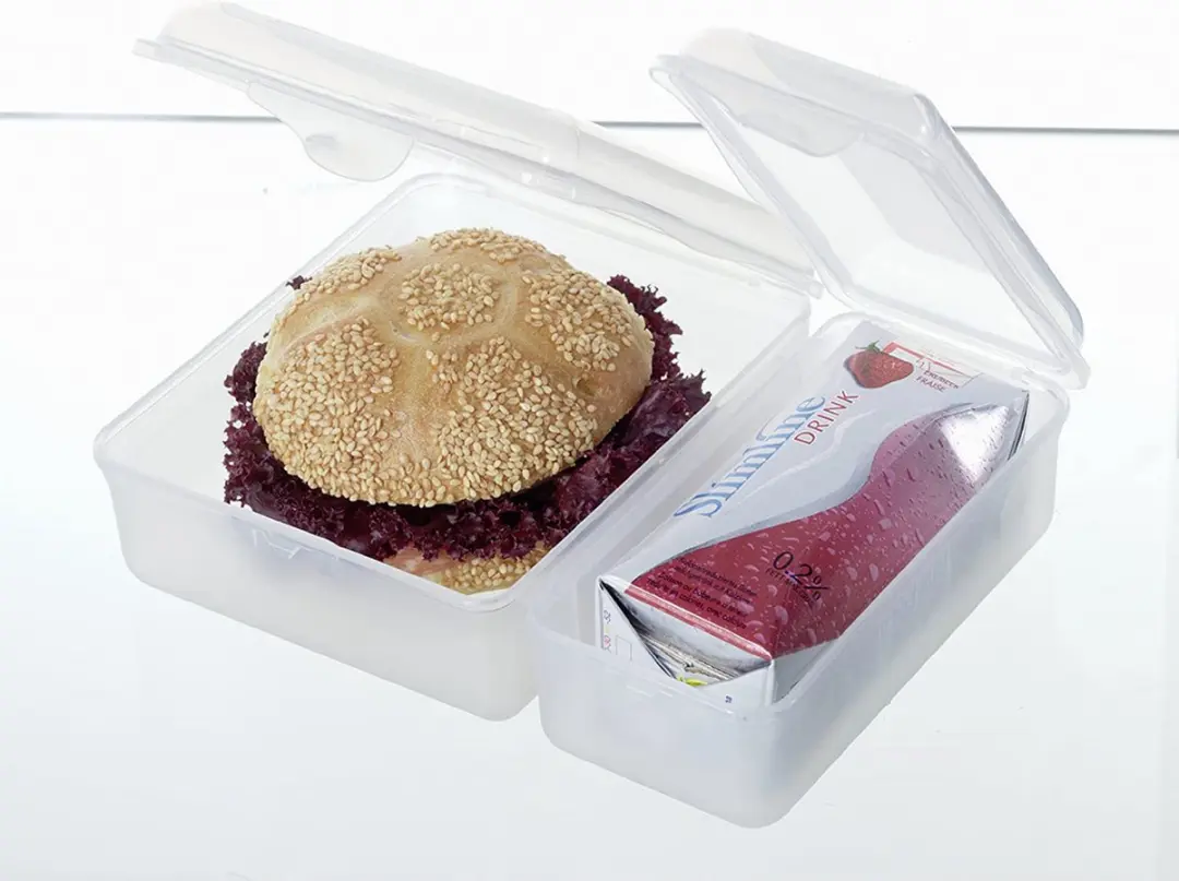 Rotho FUN Lunchbox 1,6L - 2 Vakken - Transparant