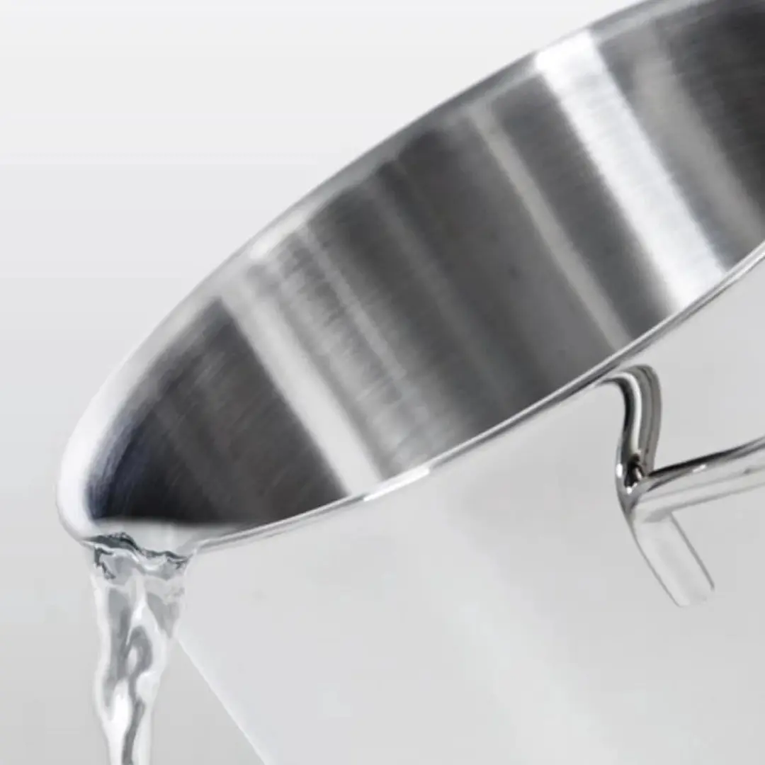BK Profiline Steelpan 14cm - Zilver - Met maatverdeling